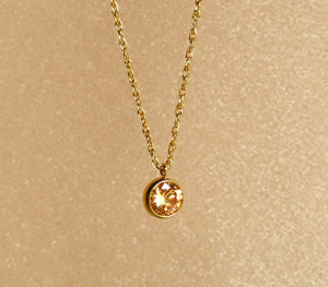 Comet Champagne Necklace-Jewelry-QuazarJewelry