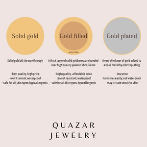 Moonlight Hoops - Rose Gold-Jewelry-QuazarJewelry